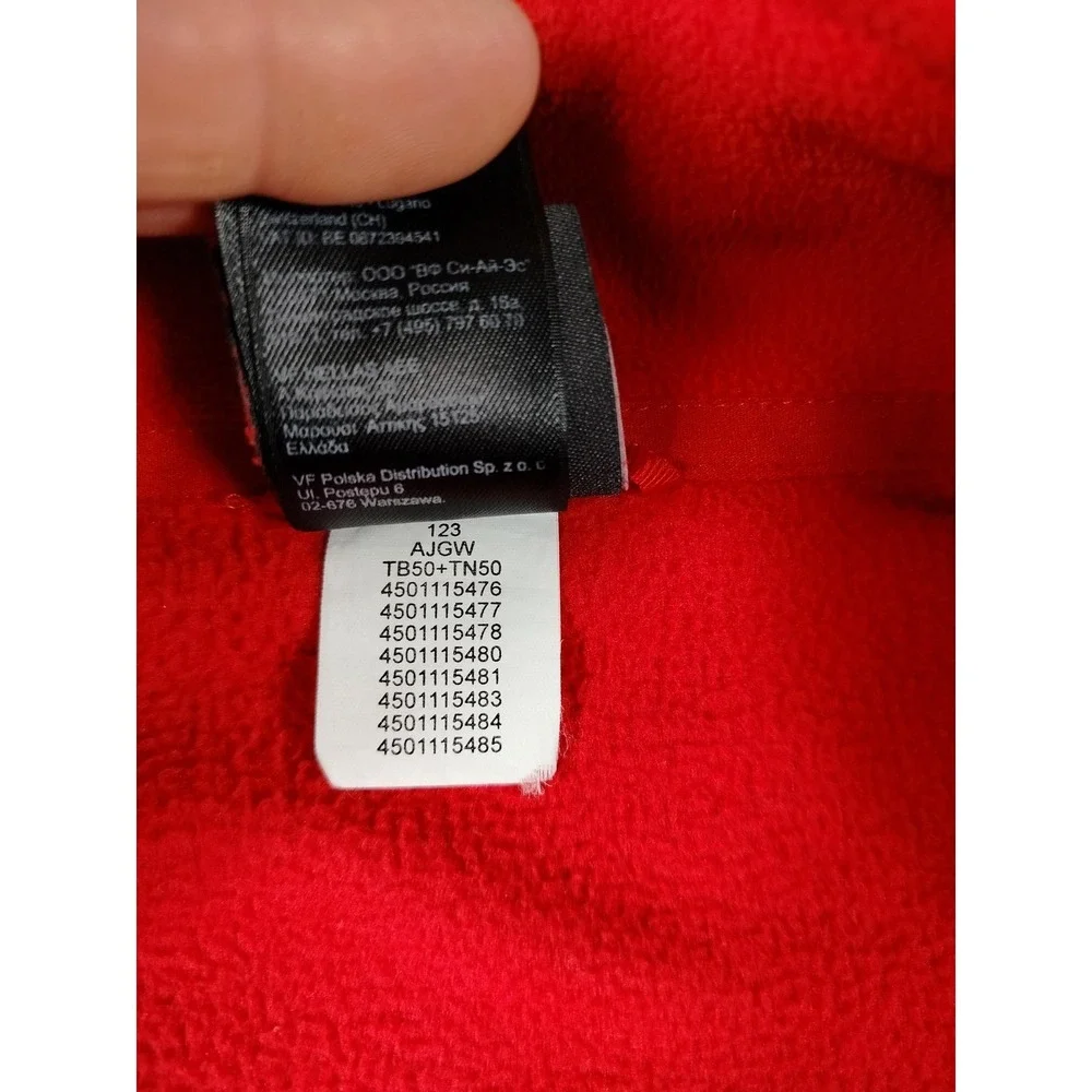 The North Face Pullover Mens XL Red Fleece 1/4 Zip Polartec Hiking Gorpcore